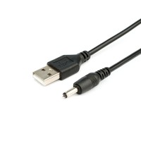 Кабель живлення USB to DC 3.5 1.0m 2A black Atcom (10035)