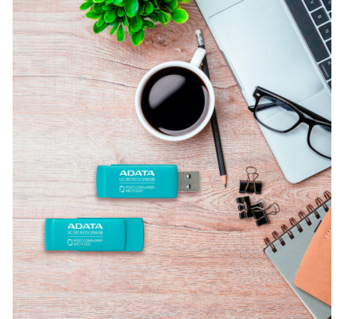 USB флеш накопичувач ADATA 256GB UC310 Eco Green USB 3.2 (UC310E-256G-RGN)