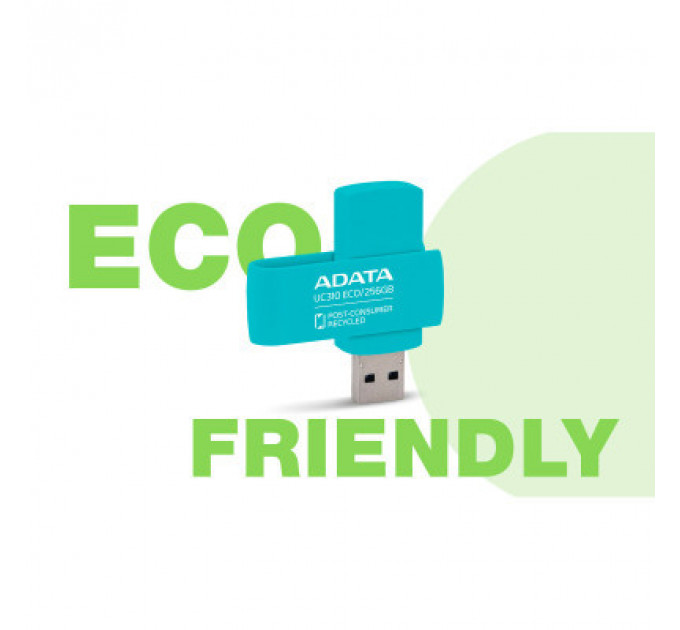 USB флеш накопичувач ADATA 256GB UC310 Eco Green USB 3.2 (UC310E-256G-RGN)