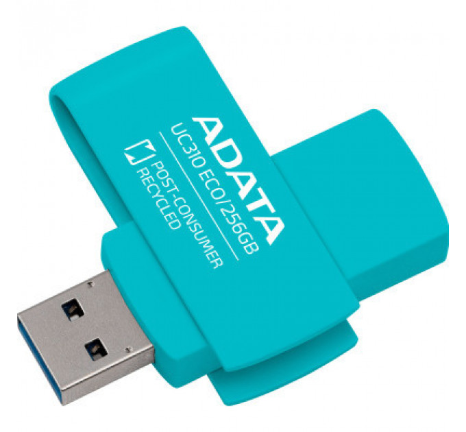 USB флеш накопичувач ADATA 256GB UC310 Eco Green USB 3.2 (UC310E-256G-RGN)