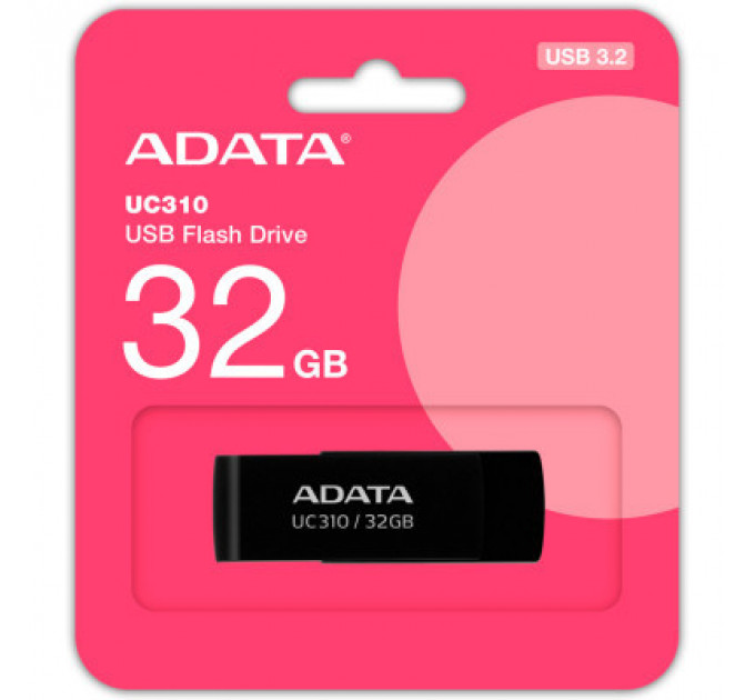 USB флеш накопичувач ADATA 32GB UC310 Black USB 3.0 (UC310-32G-RBK)