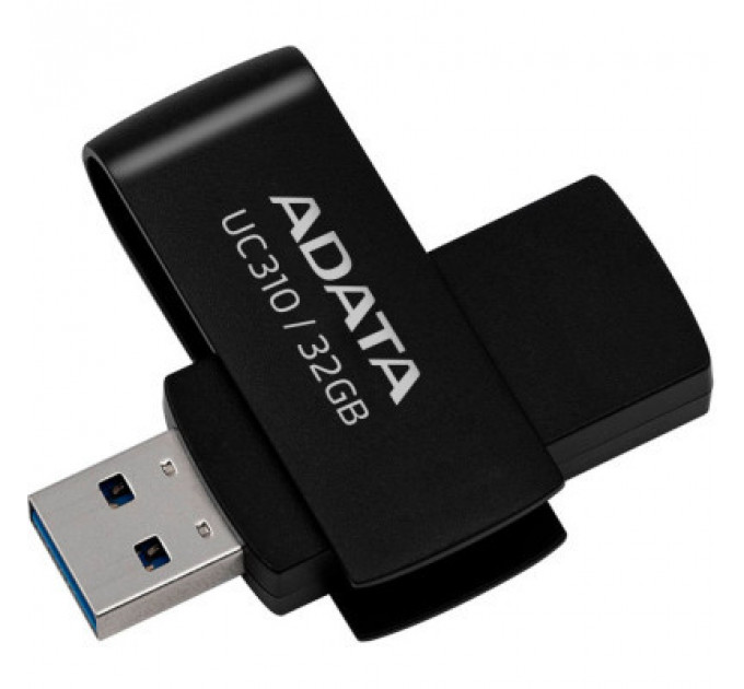 USB флеш накопичувач ADATA 32GB UC310 Black USB 3.0 (UC310-32G-RBK)