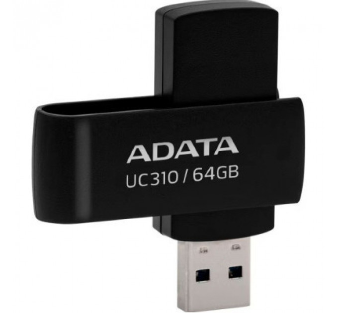 USB флеш накопичувач ADATA 64GB UC310 Black USB 3.0 (UC310-64G-RBK)