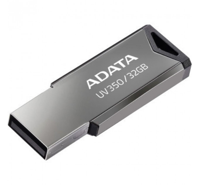 USB флеш накопичувач ADATA 32GB UV350 Metallic USB 3.2 (AUV350-32G-RBK)