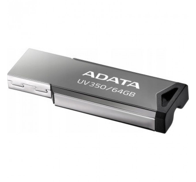 USB флеш накопичувач ADATA 64GB UV350 Metallic USB 3.2 (AUV350-64G-RBK)