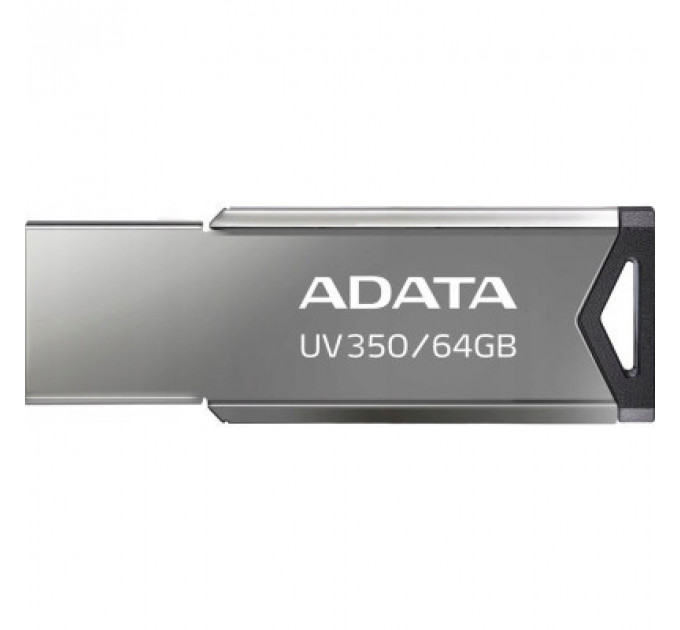 USB флеш накопичувач ADATA 64GB UV350 Metallic USB 3.2 (AUV350-64G-RBK)