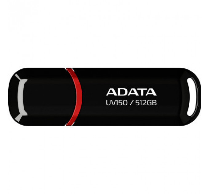 USB флеш накопичувач ADATA 512GB UV150 Black USB 3.2 (AUV150-512G-RBK)