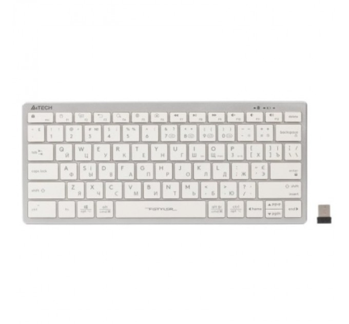 Клавіатура A4Tech FBX51C Wireless/Bluetooth White (FBX51C White)