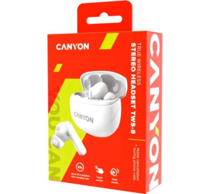 Canyon Навушники Canyon TWS-8 White (CNS-TWS8W)