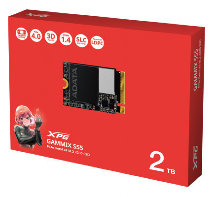 Накопичувач SSD M.2 2230 2TB GAMMIX S55 ADATA (SGAMMIXS55-2T-C)