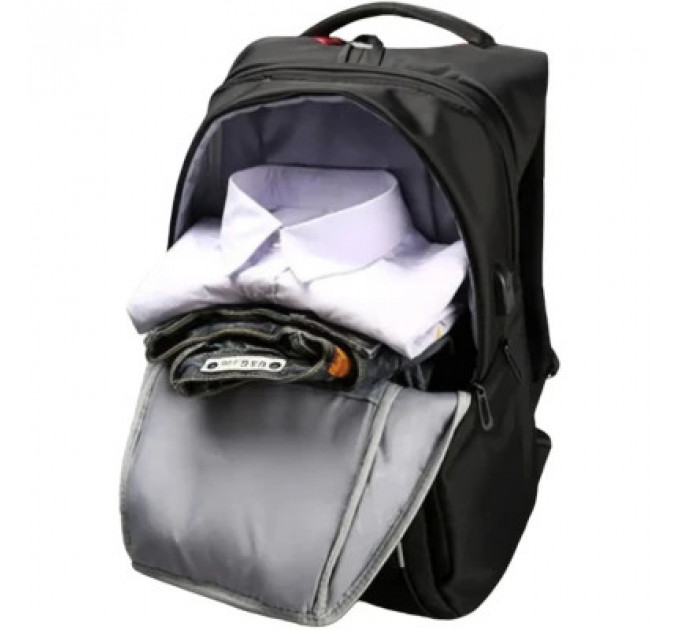Рюкзак для ноутбука Tavialo 15.6" Smart TB20-1 black, 20л, 46х31х19см (TB20-124BL)