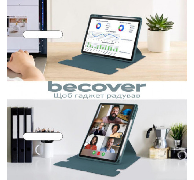 Чохол до планшета BeCover Keyboard 360° Rotatable Lenovo Tab M11 (2024) TB-TB330FU/Xiaoxin Pad 11 (2024) 11" Dark Green (711076)