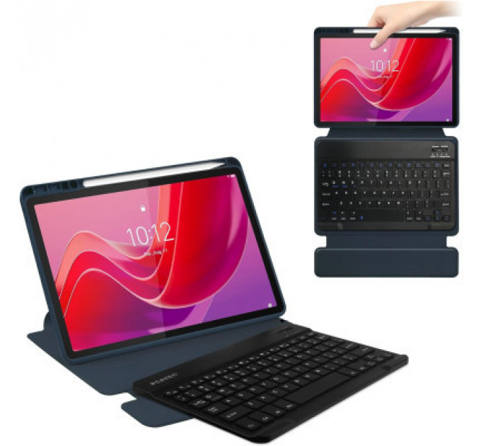 Чохол до планшета BeCover Keyboard 360° Rotatable Lenovo Tab M11 (2024) TB-TB330FU/Xiaoxin Pad 11 (2024) 11" Deep Blue (711075)