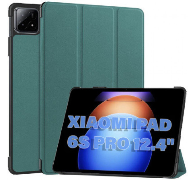 Чохол до планшета BeCover Smart Case Xiaomi Pad 6S Pro 12.4" Dark Green (711085)