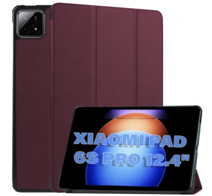 Чохол до планшета BeCover Smart Case Xiaomi Pad 6S Pro 12.4" Red Wine (711087)