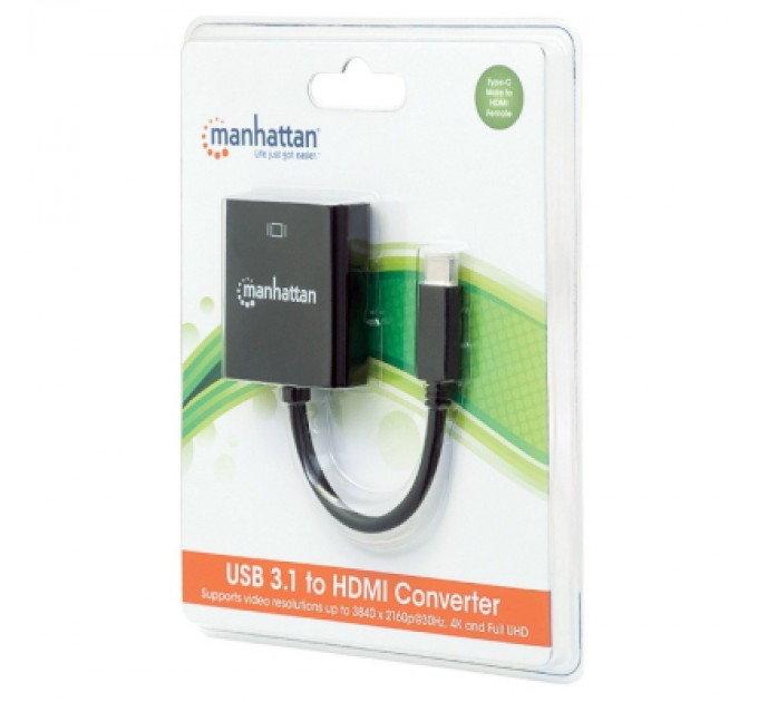 Перехідник USB3.1 Type-C to HDMI (F) Manhattan Intracom (151788)