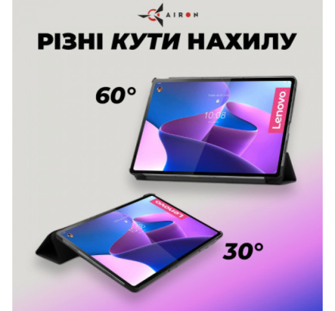 Чохол до планшета AirOn Premium Lenovo Tab P12 Pro + Film black (4822352781108)