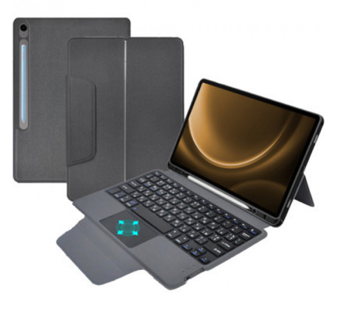 Чохол до планшета AirOn Premium Samsung Galaxy Tab S9 FE 10.9'' 2023 + Keyboard (4822352781114)