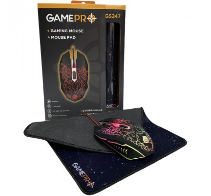 Мишка GamePro GS347 Combo 2 в 1 миша + ігрова поверхня (GS347)