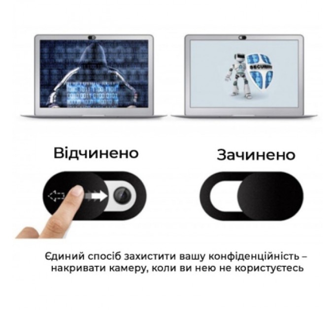 SampleZone Захисна шторка для веб-камери ноутбука, телефона (наклейка) SampleZone (SZ-001)