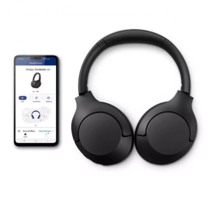 Philips Навушники Philips TAH8506 Over-ear ANC Hi-Res Wireless Mic Black (TAH8506BK/00)