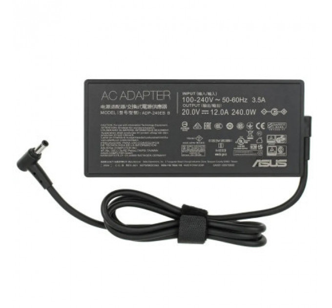 Блок живлення до ноутбуку ASUS 240W, 20V, 12A, роз'єм 6.0/3.7(pin inside), Slim-корпус (A40386)