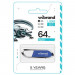 USB флеш накопичувач Wibrand 64GB Aligator Blue USB 2.0 (WI2.0/AL64U7U)