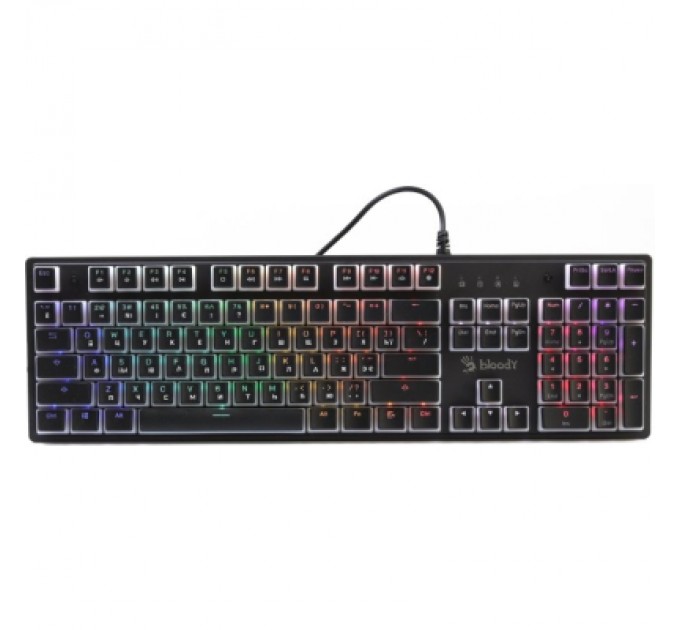 Клавіатура A4Tech Bloody S510R RGB BLMS Switch Red USB Pudding Black (Bloody S510R Pudding Black)