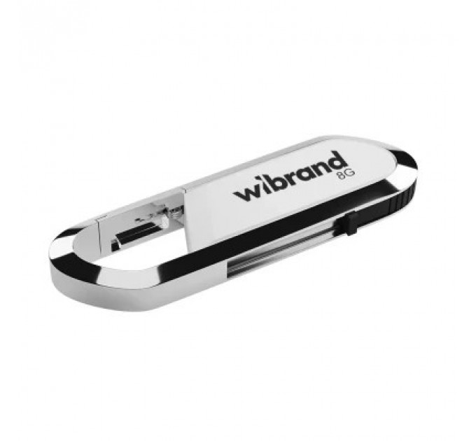 USB флеш накопичувач Wibrand 8GB Aligator White USB 2.0 (WI2.0/AL8U7W)