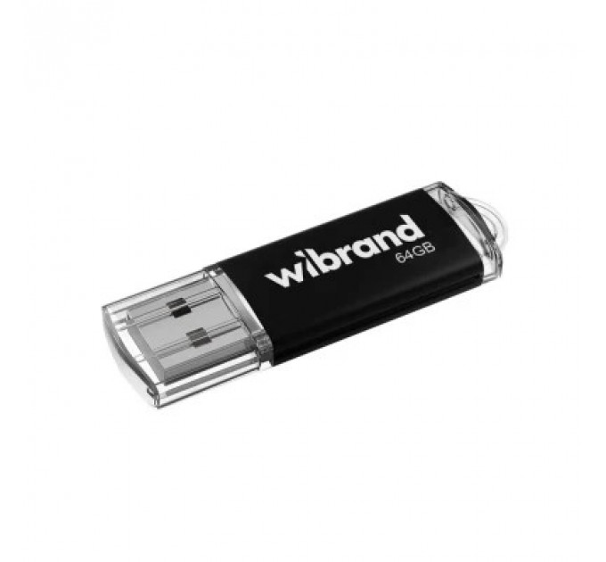 USB флеш накопичувач Wibrand 64GB Cougar Black USB 2.0 (WI2.0/CU64P1B)