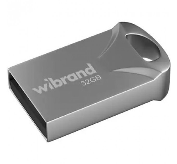 USB флеш накопичувач Wibrand 32GB Hawk Silver USB 2.0 (WI2.0/HA32M1S)