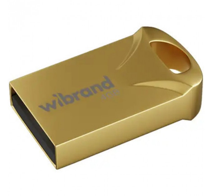USB флеш накопичувач Wibrand 4GB Hawk Gold USB 2.0 (WI2.0/HA4M1G)