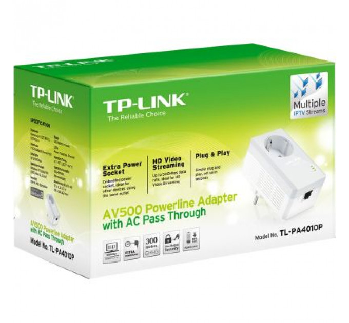 Адаптер Powerline TP-Link TL-PA4010P KIT