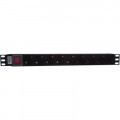 Силовий блок Hypernet 19" 8 розеток без кабеля с выкл. (SPP8-WC)