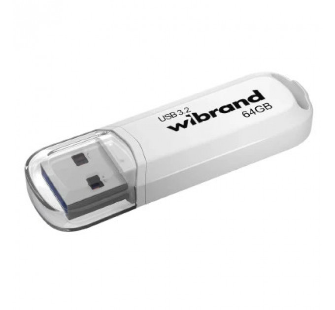 USB флеш накопичувач Wibrand 64GB Marten White USB 3.2 Gen 1 (USB 3.0) (WI3.2/MA64P10W)