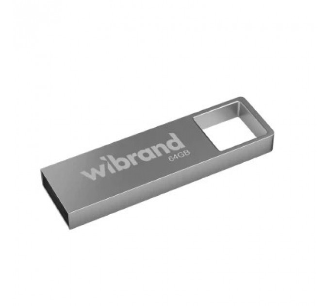 USB флеш накопичувач Wibrand 64GB Shark Silver USB 2.0 (WI2.0/SH64U4S)