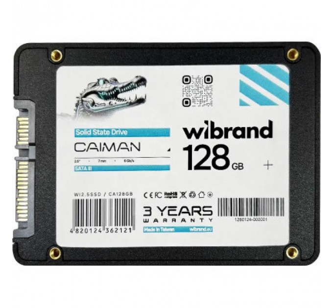 Накопичувач SSD 2.5" 128GB Caiman Wibrand (WI2.5SSD/CA128GB)