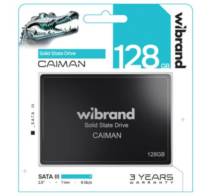 Накопичувач SSD 2.5" 128GB Caiman Wibrand (WI2.5SSD/CA128GBST)