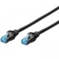 Digitus Патч-корд 3м, SF-UTP, cat.5e, AWG 26/7, black Digitus (DK-1531-030/BL)