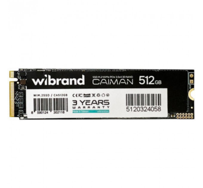 Накопичувач SSD M.2 2280 512GB Caiman Wibrand (WIM.2SSD/CA512GB)