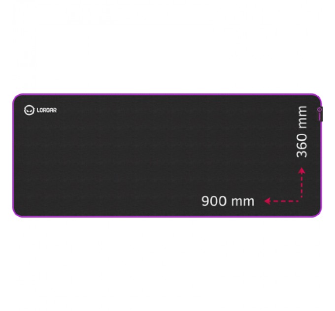 Lorgar Килимок для мишки Lorgar Main 319 Black/Purple (LRG-GMP319)