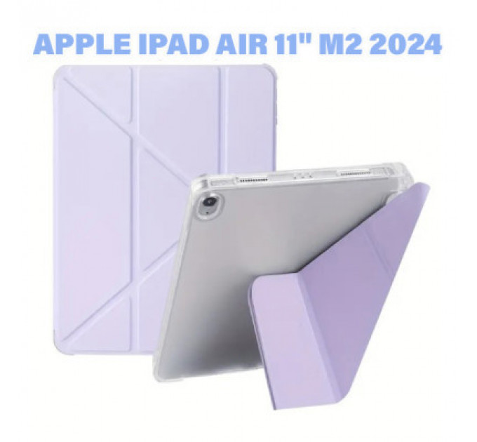 Чохол до планшета BeCover Ultra Slim Origami Transparent Apple iPad Air 11" M2 2024 Purple (711392)