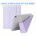 Чохол до планшета BeCover Ultra Slim Origami Transparent Apple iPad Air 11" M2 2024 Purple (711392)