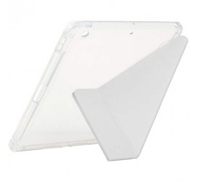 Чохол до планшета BeCover Ultra Slim Origami Transparent Apple Pencil Apple iPad 10.2 2019/2020/2021 Gray (711099)