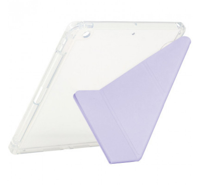 Чохол до планшета BeCover Ultra Slim Origami Transparent Apple Pencil Apple iPad 10.2 2019/2020/2021 Purple (711101)