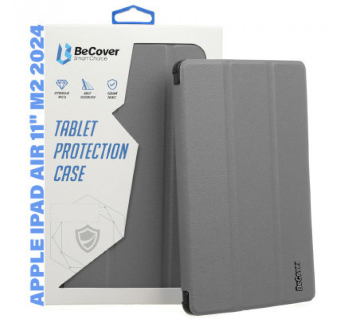 Чохол до планшета BeCover Smart Case Apple iPad Air 11" M2 2024 Gray (711386)