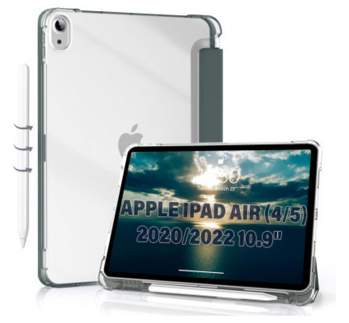 Чохол до планшета BeCover Soft Edge Apple iPad Air (4/5) 2020/2022 10.9" Dark Green (711120)