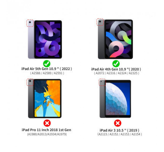 Чохол до планшета BeCover Soft Edge Apple iPad Air (4/5) 2020/2022 10.9" Gray (711122)