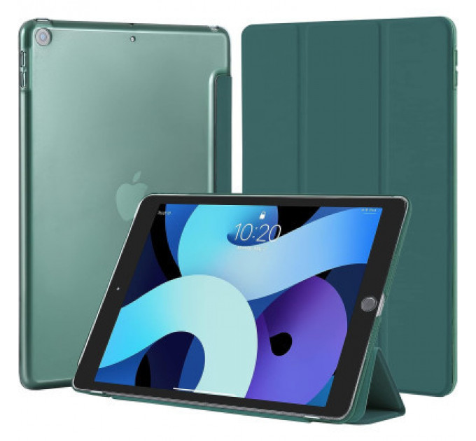 Чохол до планшета BeCover Tri Fold Hard Apple iPad 10.2 2019/2020/2021 Dark Green (709656) (709656)