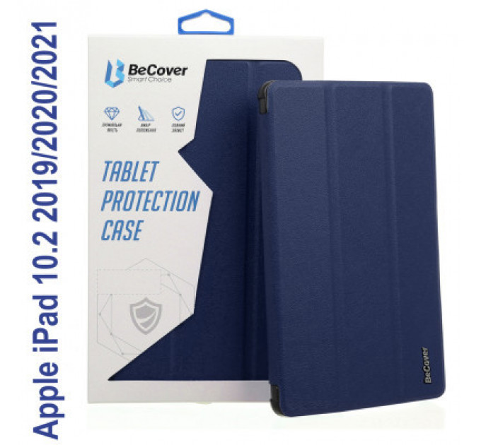 Чохол до планшета BeCover Tri Fold Hard Apple iPad 10.2 2019/2020/2021 Deep Blue (706865) (706865)